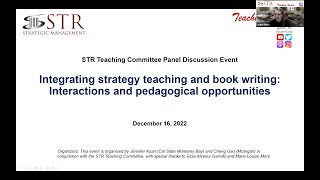 STR Panel: Integrating Strategy Teaching and Book Writing: Interactions \u0026 Pedagogical Opportunities