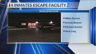 Four escaped inmates from minimum security Columbus facility identified