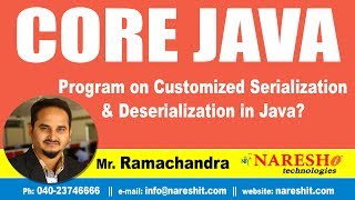 Core Java Tutorial | Program on Customized Serialization and Deserialization in Java ?