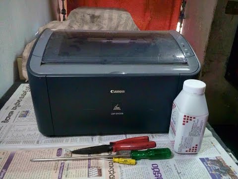 How to refill toner cartridge canon lbp 2900 How to refill toner cartridge canon lbp 2900