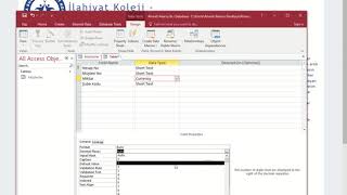 9. Sınıf Uygulama Sınavı Örneği - Microsoft Access ile Veritabanı Oluşturma