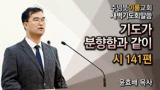 [서창동 주님뜻이룸교회] 20241226 새벽기도회 #시편강해 #말씀강해 (시141편 - 기도가 분향함과 같이)