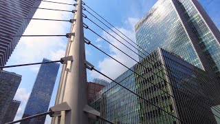 [4K] Canary Wharf | South Quay | Rooftop Garden | London Walk