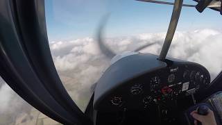 C42 Circuit training at Headcorn aerodrome | Strong crosswinds | ATC audio