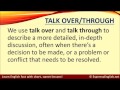 difference between talk to and talk with