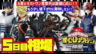 【相場情報】5日目相場！A賞とラストワン賞以外はすでに底値に近い！？もう少し値下がりに期待したい！一番くじ 僕のヒーローアカデミア ー仲間ー