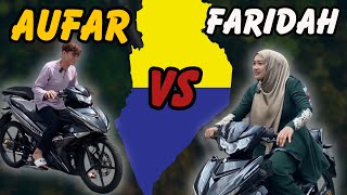 AUFAR CABAR FARIDAH STARTING MOTOR!!! FARIDAH HAMPIR DIL4NGG4R??