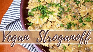 Vegan Mushroom Stroganoff RECIPE / Mel's Kitchen episode 1