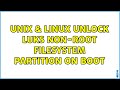 Unix & Linux: Unlock LUKS non-root filesystem partition on boot