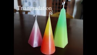 手づくりグラデーションキャンドルを作ろう！candle making tutorial/ gradation candle/Handmade candle/ candle making at home