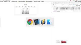 Rendering weeks for DatePicker