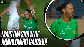 RONALDINHO GAÚCHO dá show com golaço de falta em Futebol Solidário | Melhores Momentos