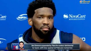Joel Embiid On Ben Simmons Getting Suspended, Kicked Out Of Practice: "I Don't Care About That Man"