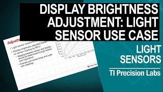 Display brightness adjustment: light sensor use case