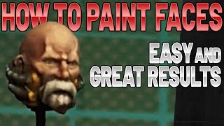 How to paint faces (with a beard) - Miniature Painting 101