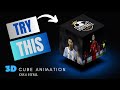 3D Rotating Cube Animation using CSS and HTML | CSS TRICK