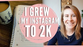 5 things I did to grow my instagram to 2k followers, 2020