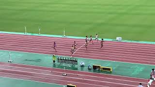 2021関東中学陸上３年女子100m予選2組