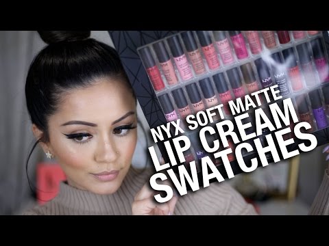 FULL NYX Soft Matte Lip Cream Swatches... ALL COLORS!! FULL NYX Soft Matte Lip Cream Swatches... ALL COLORS!!
