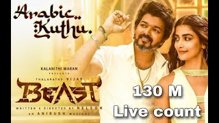 Arabic kuthu Beast Movie Song Live video Count #Beast #Thalapathy65 #Anirudh #JonitaGandhi