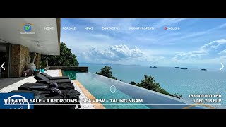 VM210 - Gogeous Sea view villa 4 bedrooms with pool - Taling Ngam - Koh Samui