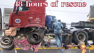 48 hours repairing tractors on Hai Van Pass