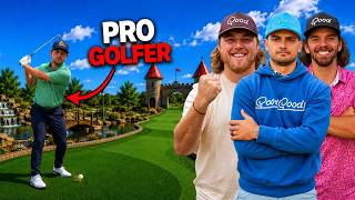 Can a Pro Golfer Beat Us in Mini Golf?