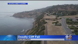 1 killed after 4 people fall down Palos Verdes Estates cliff