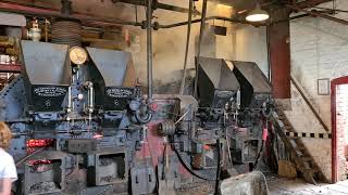 Claymills Victorian Pumping Station. Steam safety valve test on No 5 Boiler.