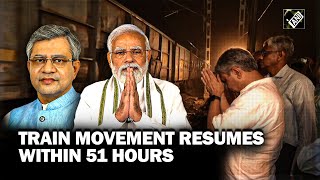 Train movement resumes in Odisha’s Balasore within 51 hr of railway accident that claimed 275 lives