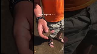 How to skip a rock #nature #tutorial #shorts