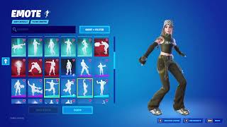 All Of My Emotes Showcase On New *Veronika* Skin! (Fortnite)