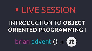 Live Stream: Introduction to Object Oriented Programming with Swift Part 1