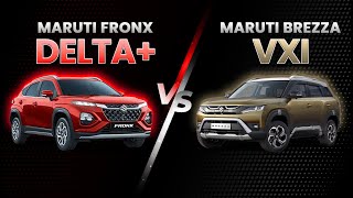 Fronx Delta Plus 1.0L Turbo  vs Brezza VXI  | Finding Best Maruti SUV under Rs 10 lakh | Nov 2023