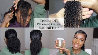 TESTING DIY FLAXSEED GEL | Natural Hair | TheLifestyleLuxe