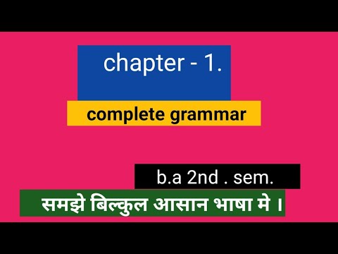 B.a 2nd Sem English Grammar || Types Of Sentence || Sentence Examples ...