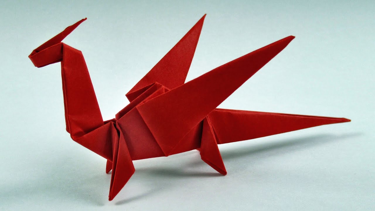 How To Make A Paper Dragon - Origami Easy Dragon - YouTube