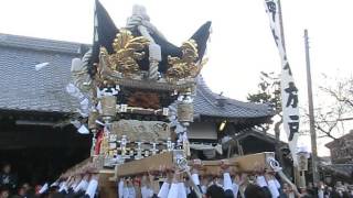 北条節句祭　宵宮　東高室　御旅所　屋台差し上げ　その３