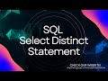 SQL SELECT DISTINCT Explained | (Northwind Example)