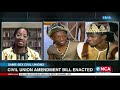 Civil union amendment bill enacted