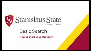 Basic Search