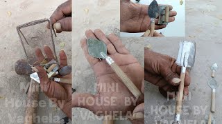 How to make a Chhota karni.. chammach se mini House 🏠 #minihouse #minivlog #minihome #miniv  #shorts