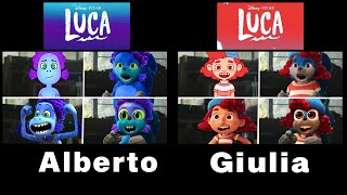 Sonic The Hedgehog Movie - LUCA x ALBERTO vs GIULIA Uh Meow All Designs Compilation Side-By-Side