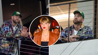 Travis Kelce attends World Series without Taylor Swift, dances to ‘Shake It Off’