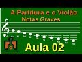 A Partitura e o Violão Aula 02 Notas graves  - Violão para Todos