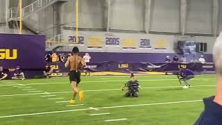 LSU’s Derek Stingley Jr. Runs IMPRESSIVE 4.37 40 Yard Dash 💨