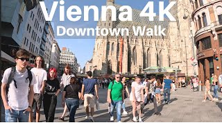 Vienna 4K City Walk || Walking through Central Vienna and St Stephen Cathedra  [4K Ultra HDR/60fps]