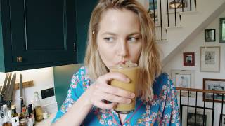 Iced Dirty Turmeric Latte Recipe || Tess Ward