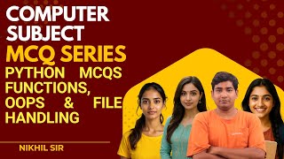 Python MCQs – Functions, OOPs & File Handling