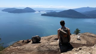 View atop Tunnel Bluffs, British Columbia in 4K (UHD)